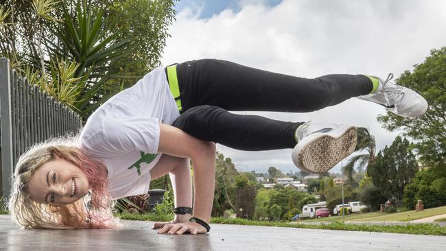 40 weeks after being paralysed Dom Tulleken is now able to start teaching dance again with her business D Dance Academy. Picture: Nev Madsen.