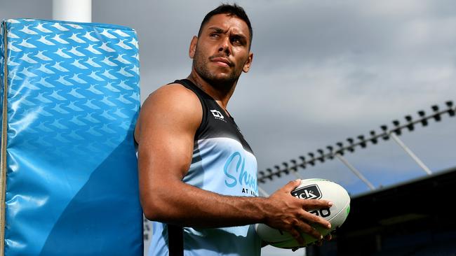 SYDNEY, AUSTRALIA - NewsWire Photos APRIL, 06, 2021: Cronulla Sharks NRL player Jesse Ramien poses for a photo at Shark Park in Sydney. Picture: NCA NewsWire/Joel Carrett