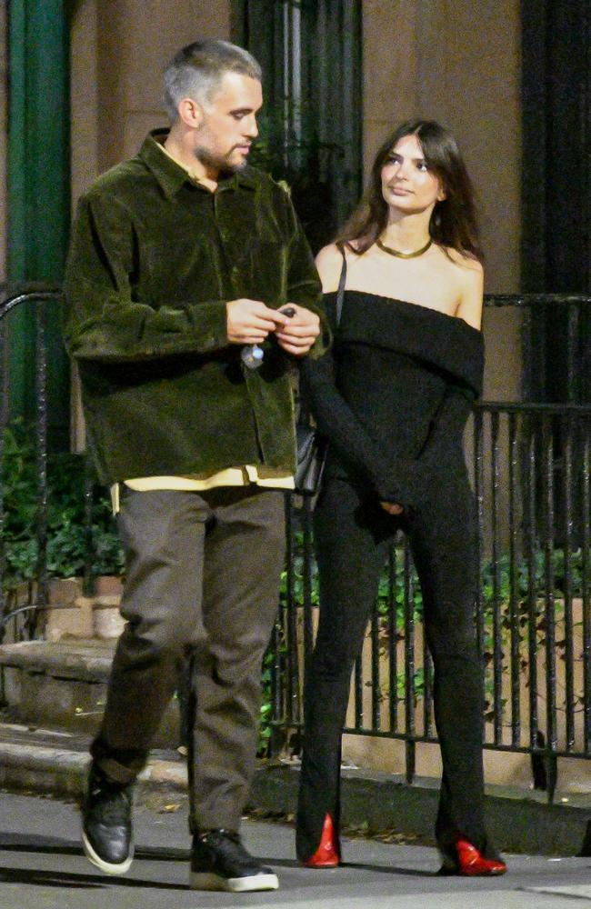 Emily Ratajkowski with Orazio Rispo in New York. Picture: Picture: TheImageDirect.com