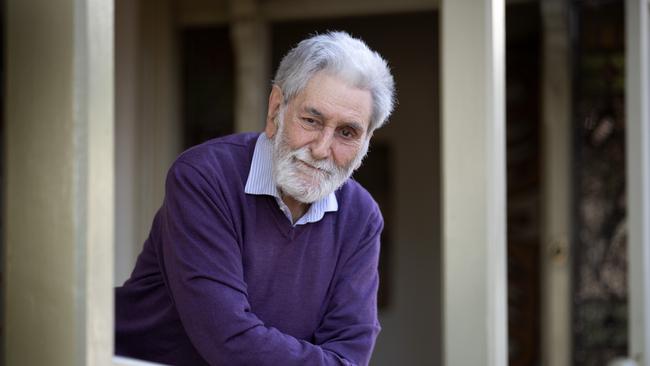 Former Labor MP Barry Jones at his home in Melbourne. Picture: David Geraghty