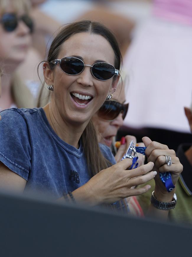 Bec Hewitt was delighted to see her son on the big stage. Picture: Michael Klein