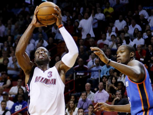 Miami guard Dwyane Wade was clutch in the Heat’s win over Oklahoma City.