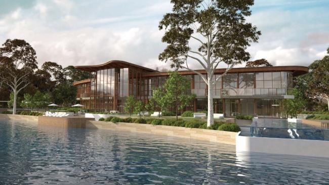 An artist’s impression of a luxury villa at Ridong's Tallebudgera Wellness and Tourism Gardens Project. The Gold Coast City Council refused permission for the project to go ahead.