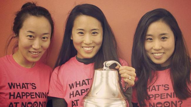 Sisters Arum, Soo, and Dawoon Kang, founders of dating app Coffee Meets Bagel, that launched in Sydney on May 26.