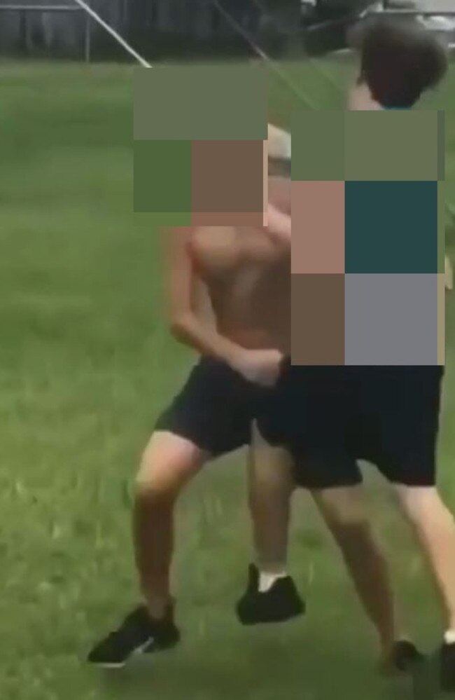 Videos of alleged fights between students and teenagers in public places have emerged on Instagram. Picture: Instagram