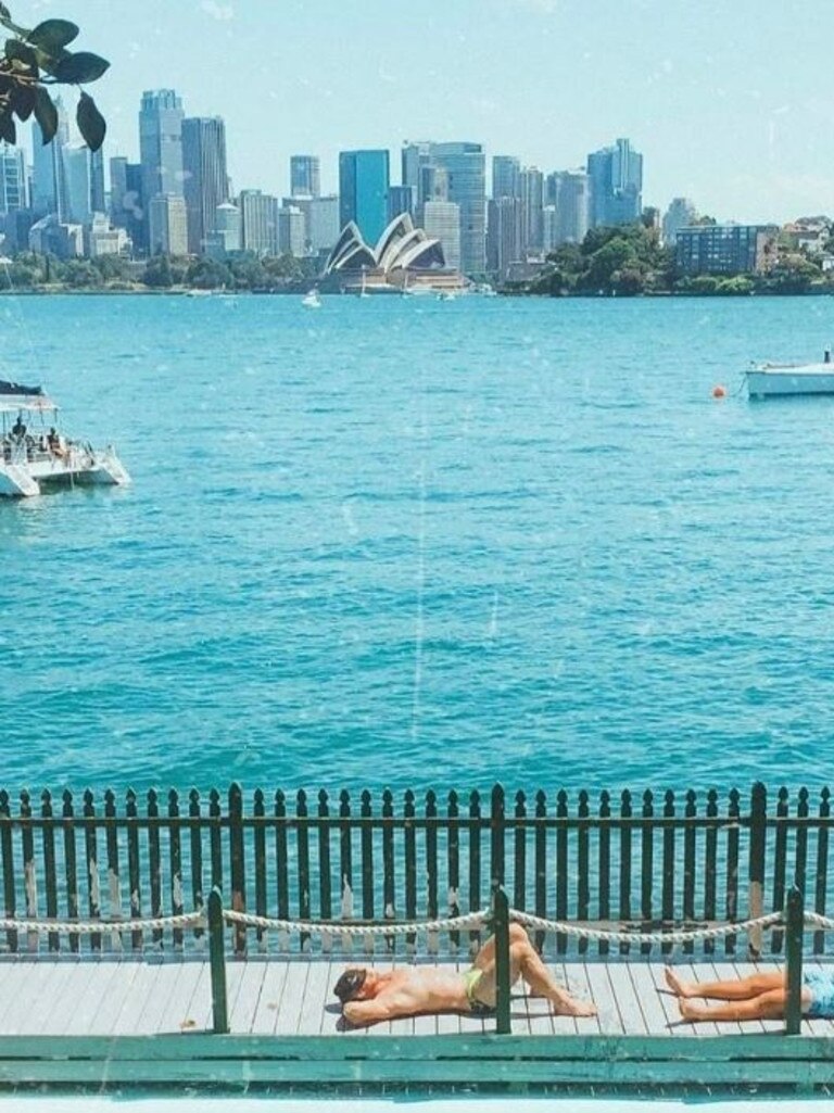 The pair met at MacCallum Seawater Pool in Sydney's north. Picture: Instagram