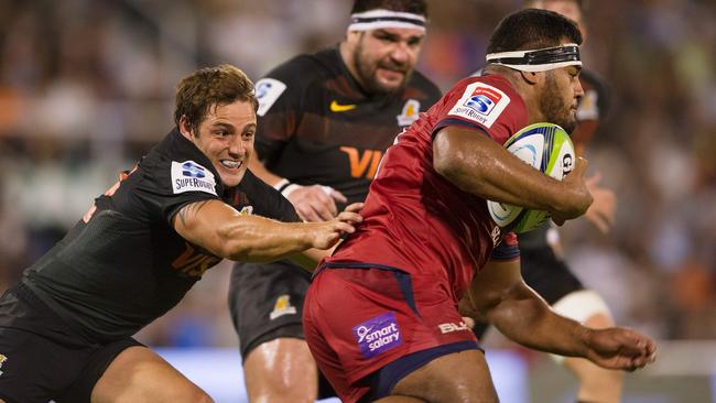 Taniela Tupou proves hard to stop.