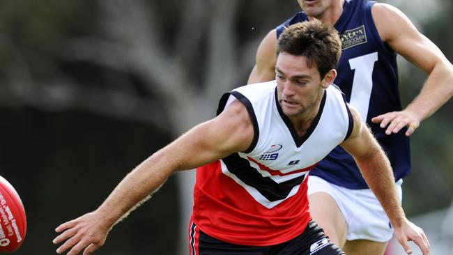 Adam Parker in action for the EFL against the VAFA.