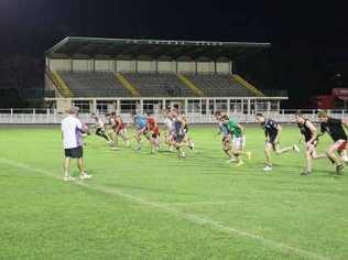 The Crushers train at Nambour Showgrounds before last year’s grand final. The 2011 decider may have a new venue. Picture: Jason Dougherty