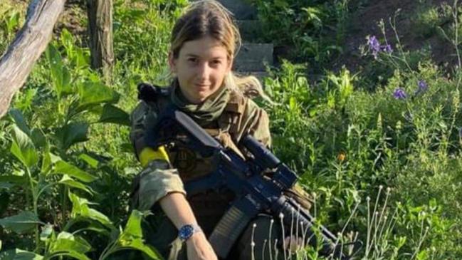 Emese Fajk says she has joined the Ukraine armed forces. Picture: Facebook