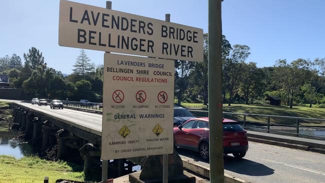 Lavenders Bridge is a busy link road between north and south Bellingen.