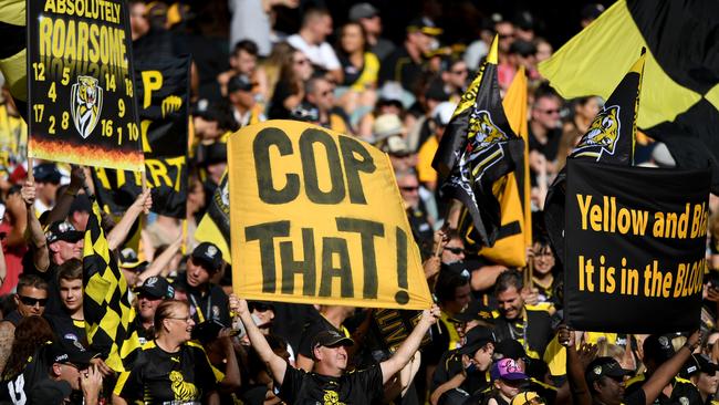 Richmond supporters at the MCG