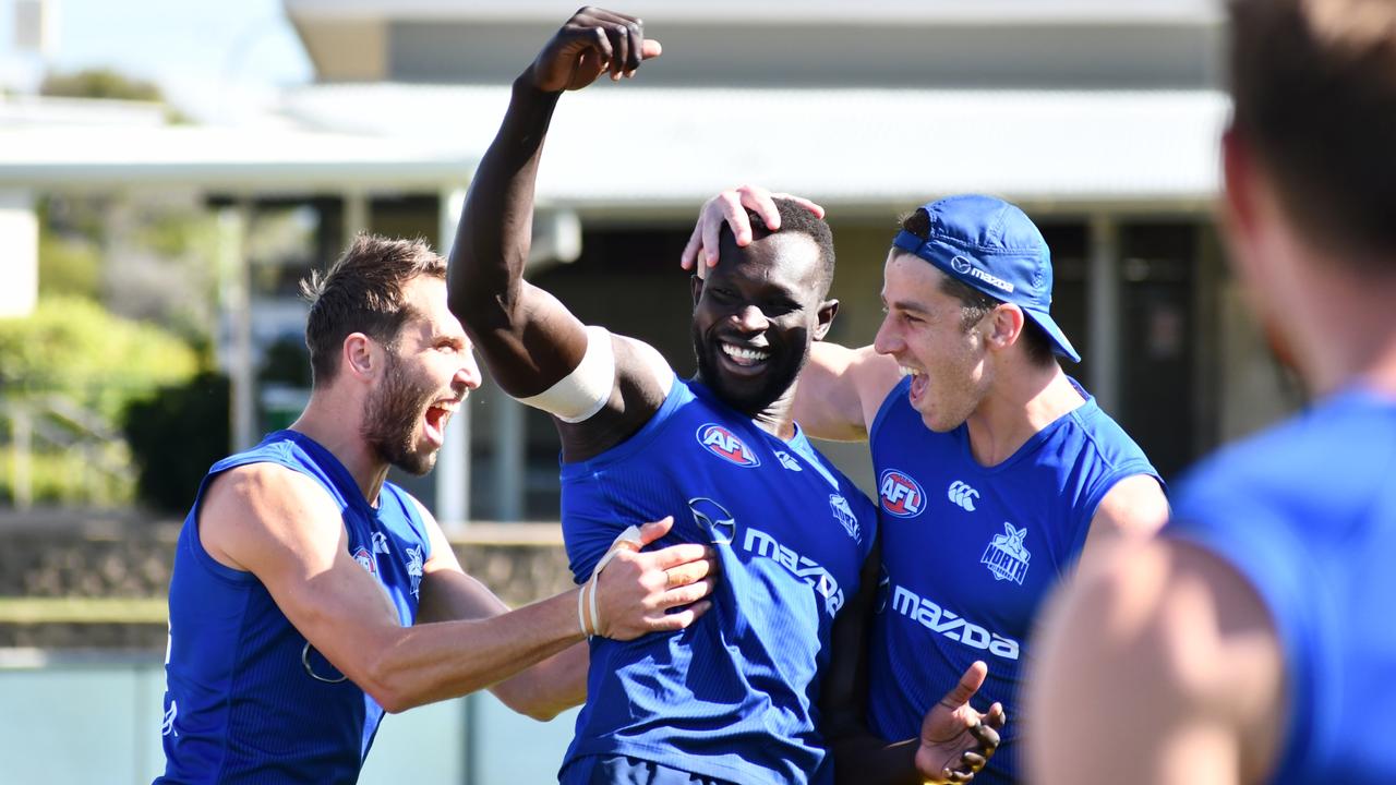 Majak Daw’s return has created excitement at the club. Picture: Supplied/North Melbourne FC