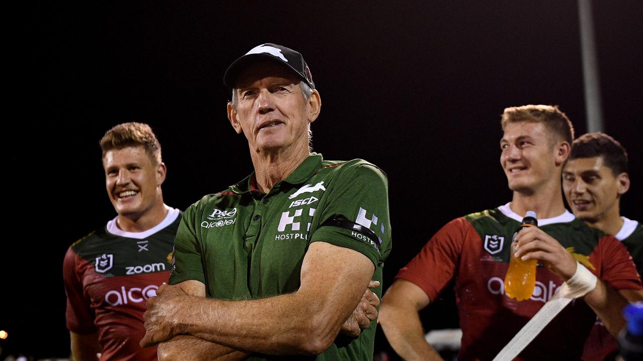 Rabbitohs coach Wayne Bennett (AAP Image/Dan Himbrechts)