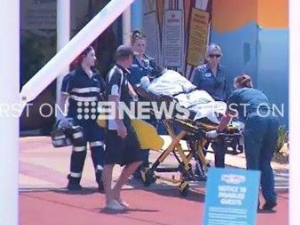 GCB #BREAKING: Teen hospitalised with possible spinal injury after incident at WET'n'WILD on the Gold Coast. PHOTO: Twitter via Petrina Zaphir ‏(@zaphski)