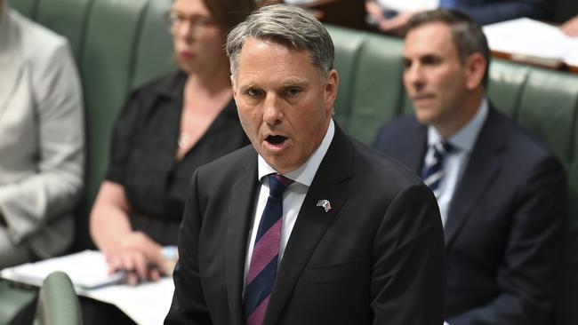 Deputy Prime Minister and Minister for Defence, Richard Marles during Question Time at Parliament House in Canberra. Picture: NCA NewsWire / Martin Ollman