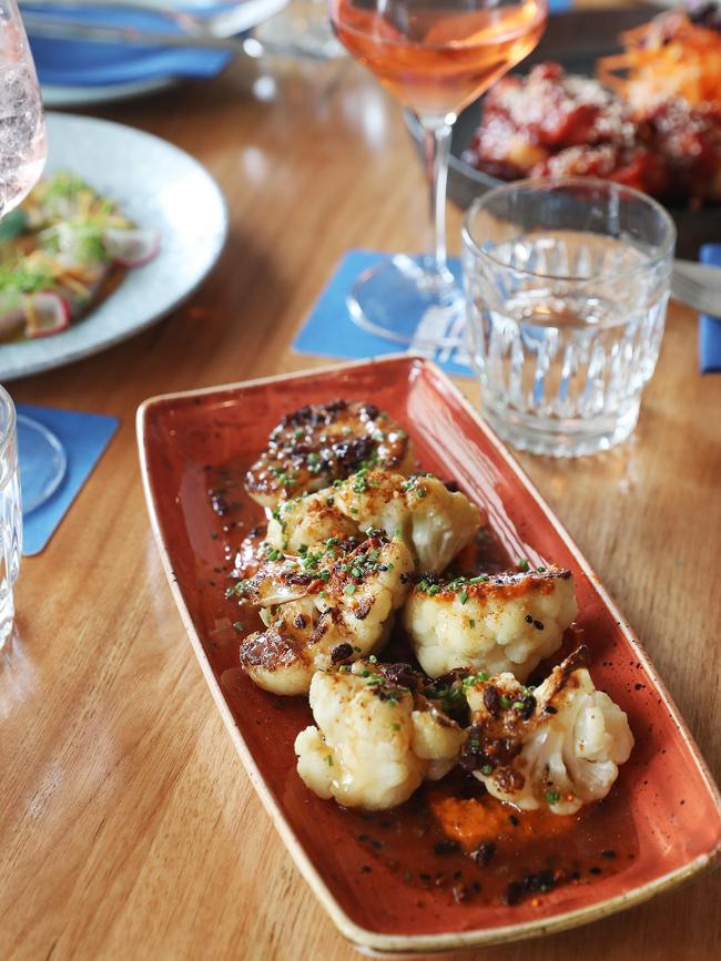 The dukkah-spiced cauliflower salad is one of many tasty vegetarian, vegan and gluten-free options on T42’s new menu. Picture: Nikki Davis-Jones