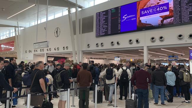 Passengers on imminent flights are being given priority screening. Picture: Tara Miko