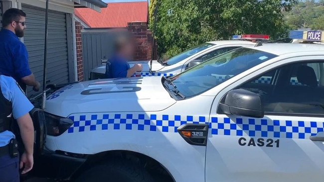 Police arrested the husband and wife in East Lismore over alleged bushfire fraud offences in 2019.