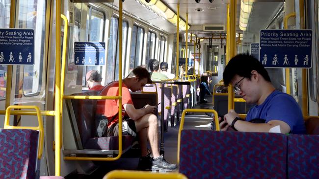Queensland Rail workers warn trains are not being cleaned thoroughly. Picture AAP/David Clark