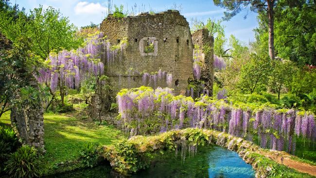 Beautiful view of the Gardens of Ninfa