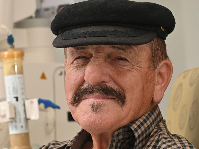 12/2/25. Cancer blood cleaning trial - Patient Iliano Puccini who is in world first cancer trial using a machine called a Hemoperifier to clean his blood of cancer linked exosomes. Picture: Keryn Stevens.