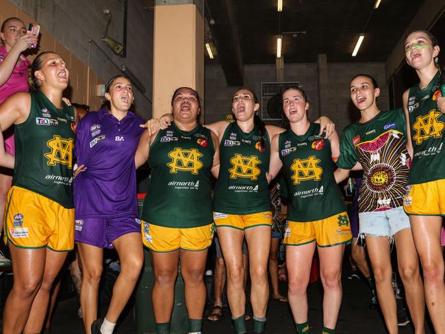 St Mary's Women's Premier League team have won eight in a row. Picture: Celina Whan / AFLNT Media.