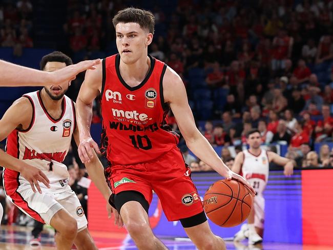 Rising star Ben Henshall had his best NBL game against Illawarra on Friday. Picture: Getty Images