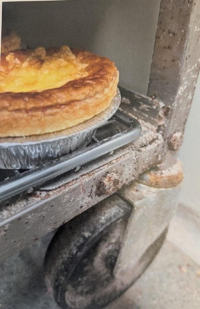 Pictures captured by City of Gold Coast Environmental Health Officers of dirty conditions inside former Mermaid Beach bakery Pane Organico. Picture: Supplied