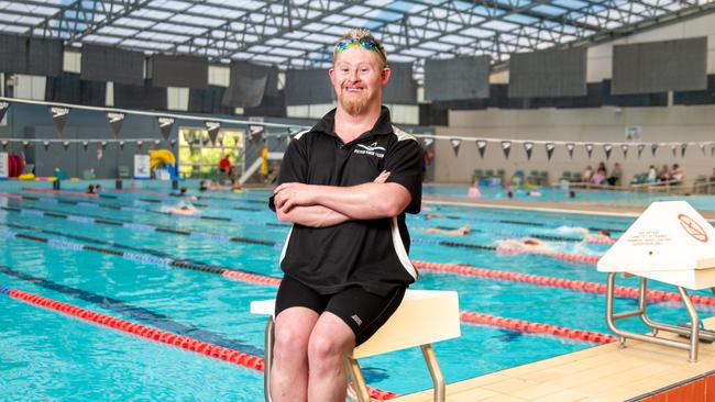 Taylor Hanson wants his chance to swim at the Paralympics. Picture Thomas Lisson