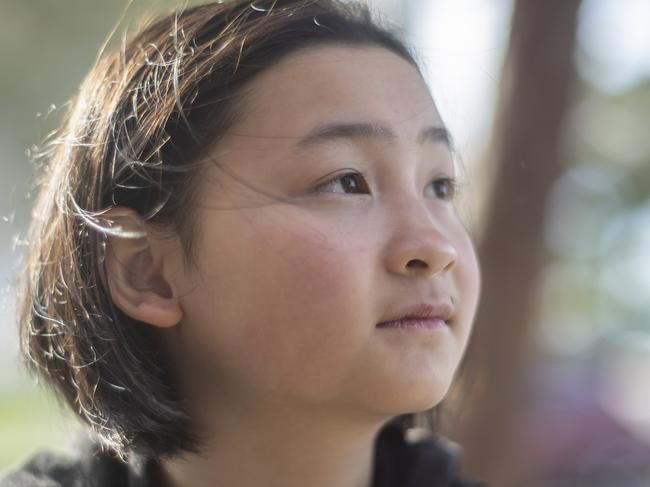 Brave Kate Luong, 10, is now too scared to stay at home alone. Picture: Valeriu Campan