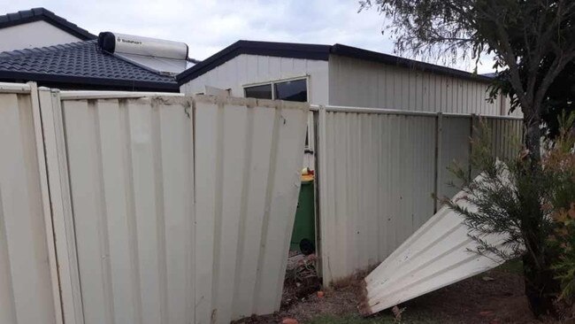 A drum exploded at Bottlebrush Dr in Evans Head when a man was angle grinding it to make a fire pit. PIC: Evans Head Fire and Rescue