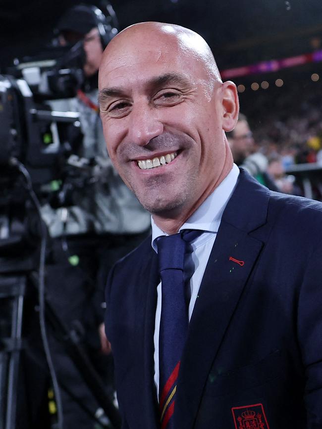 Luis Rubiales after Spain won the world cup. (Photo by FRANCK FIFE / AFP)