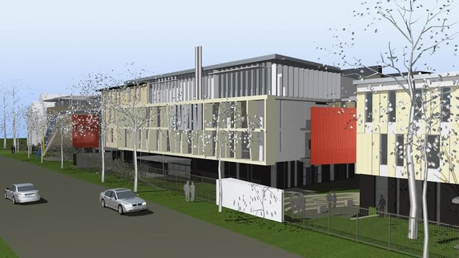 A concept plan of the completed school upgrade.