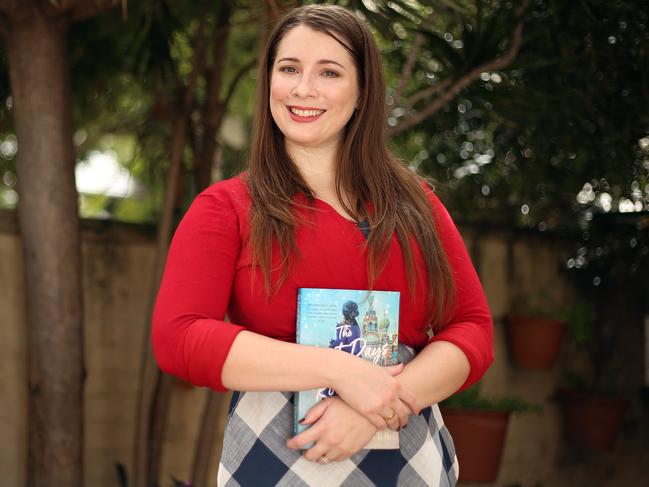 Author Kerri Turner with her book. Picture: Sam Ruttyn