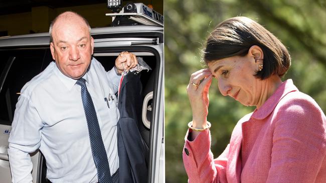 Disgraced former MP Daryl Maguire, left, is currently at the centre of an ICAC investigation which has embroiled NSW Premier Gladys Berejiklian.