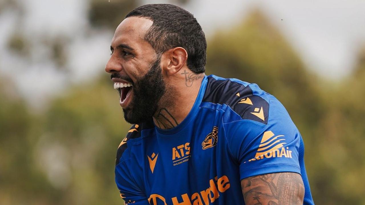 Jason Ryles and Josh Addo-Carr worked closely together at the Storm. Picture: Instagram