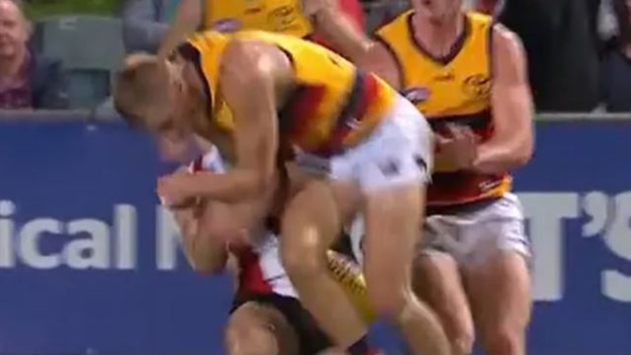 David Mackay's bump on Hunter Clark