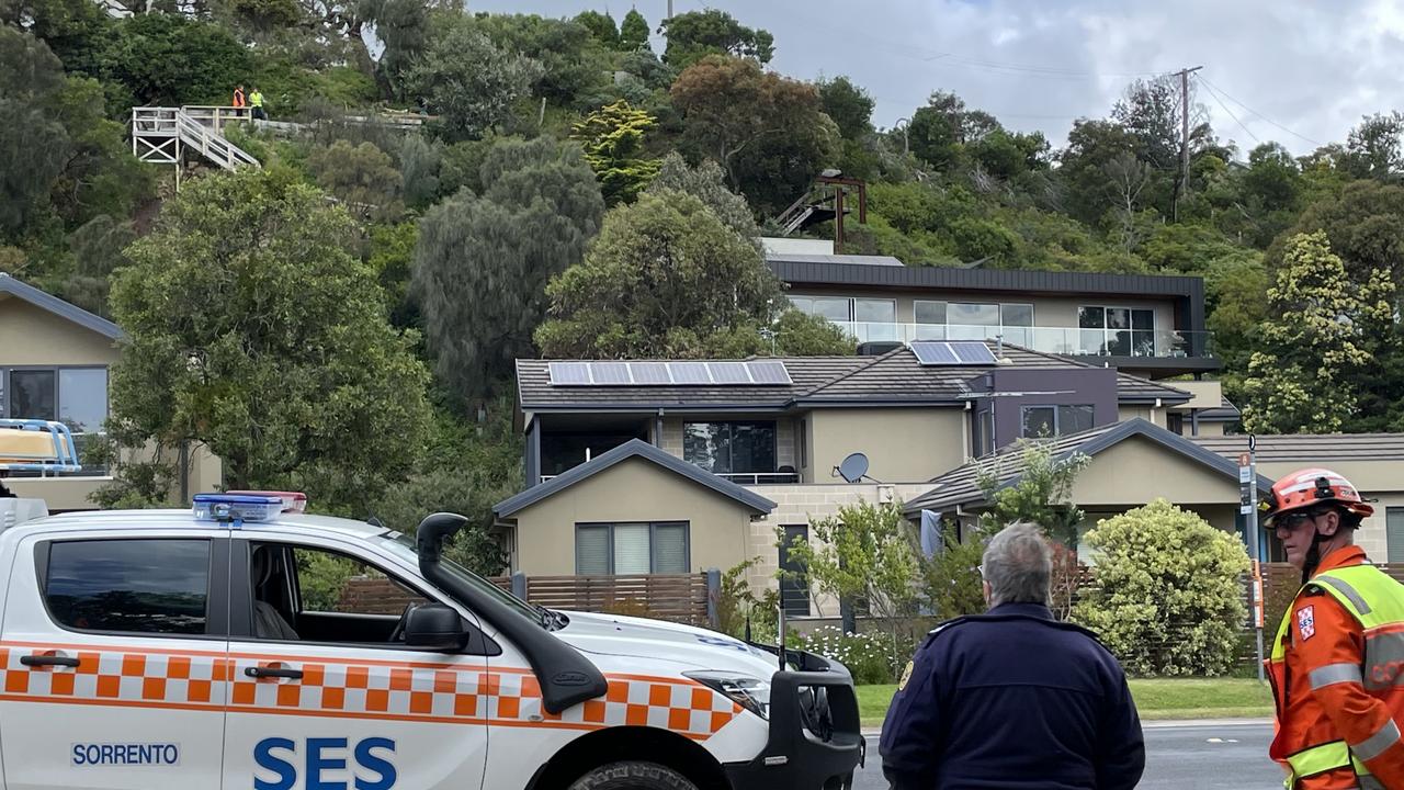 Mornington Peninsula landslides Penny Lane, McCrae, near Anthony’s