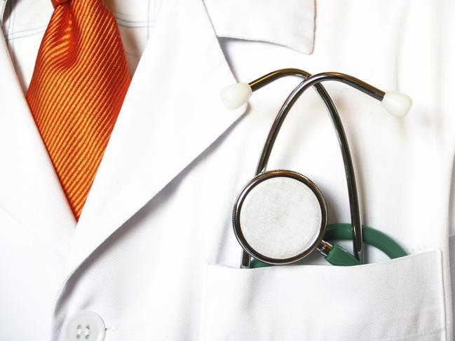 Generic Thinkstock image of a hospital doctor prepared to examine a patient with stethoscope in front pocket.