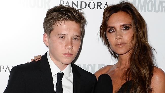 The son also rises ... Brooklyn and Victoria Beckham attend Glamour Women of the Year Awards 2013 in London, June 2013. Picture: Gareth Cattermole