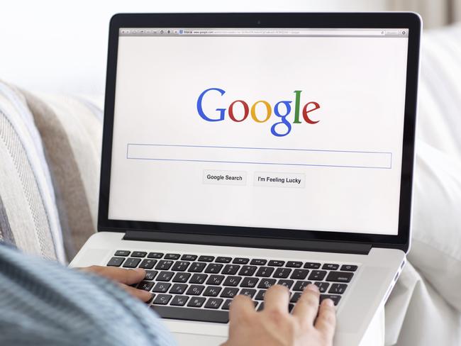 Person using Google to search the internet. Picture: iStock