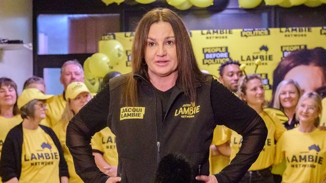 Senator Jacqui Lambie at Ulverstone RSL Club. Picture: Simon Sturzaker