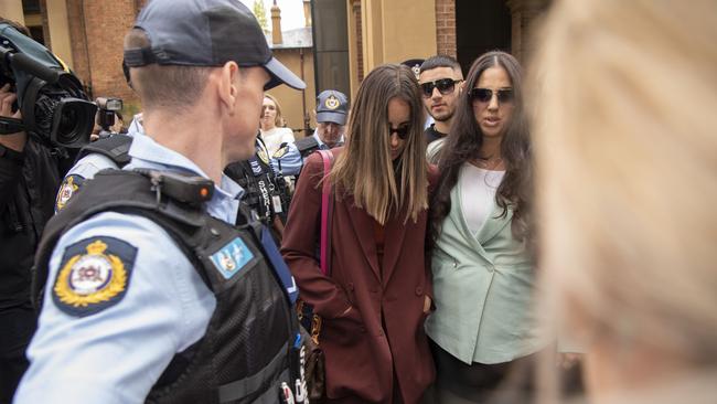 Amellia Bonnici is seen wearing sunglasses as she leaves the Supreme Court. Picture: NCA NewsWire/Simon Bullard