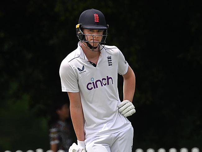 Rocky Flintoff scored a century for the English Lions at Allan Border Field. Picture: Lyndon Mechielsen