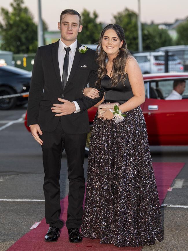 Simeon Butler and Breeana Dennis. St Ursula's College formal. Friday. 20th Nov 2020