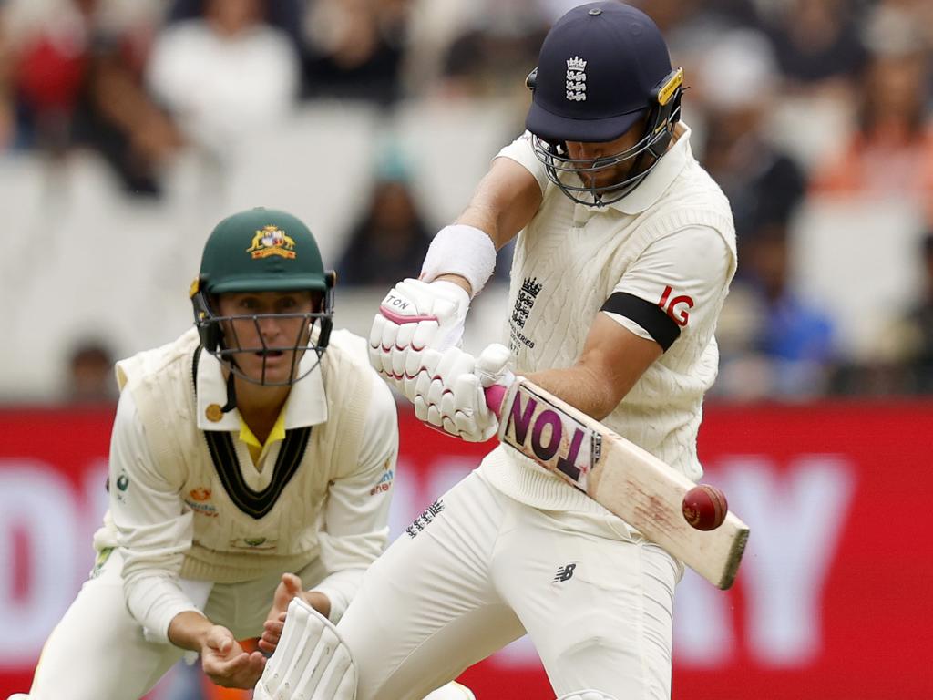 Joe Root has scored three fifties in this series but, other than Dawid Malan, England’s batting has been woeful. Picture: Darrian Traynor – CA/Getty Images