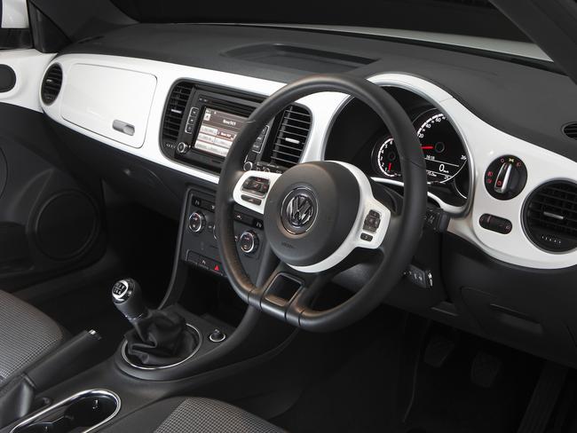 The interior of the Volkswagen Beetle (2013 to 2016 models. Picture: Supplied