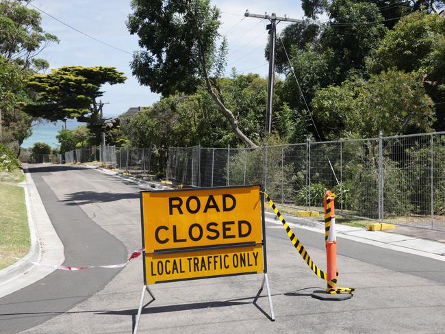 Some homes are still off limits, months later. Picture: Ian Currie