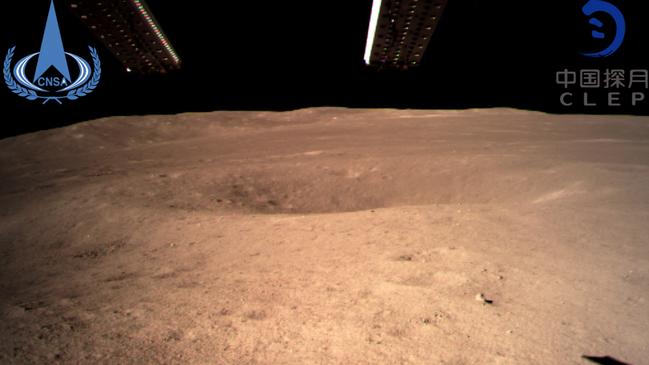 This photo provided by China’s national space administration is the first image of the moon's far side taken by China's Chang'e-4 probe. Picture: AP